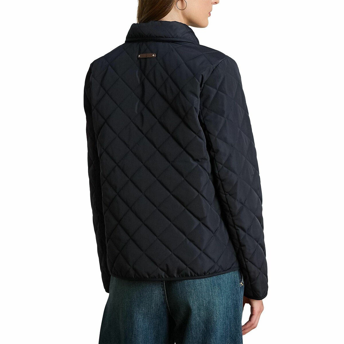 Giacca con zip e stemma blu scuro, LAUREN RALPH LAUREN