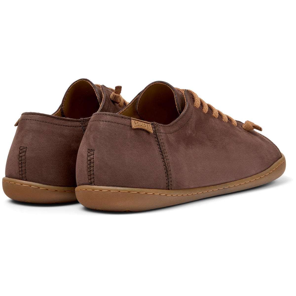 Baskets Peu Cami Nubuck Leather marron foncé 1, CAMPER