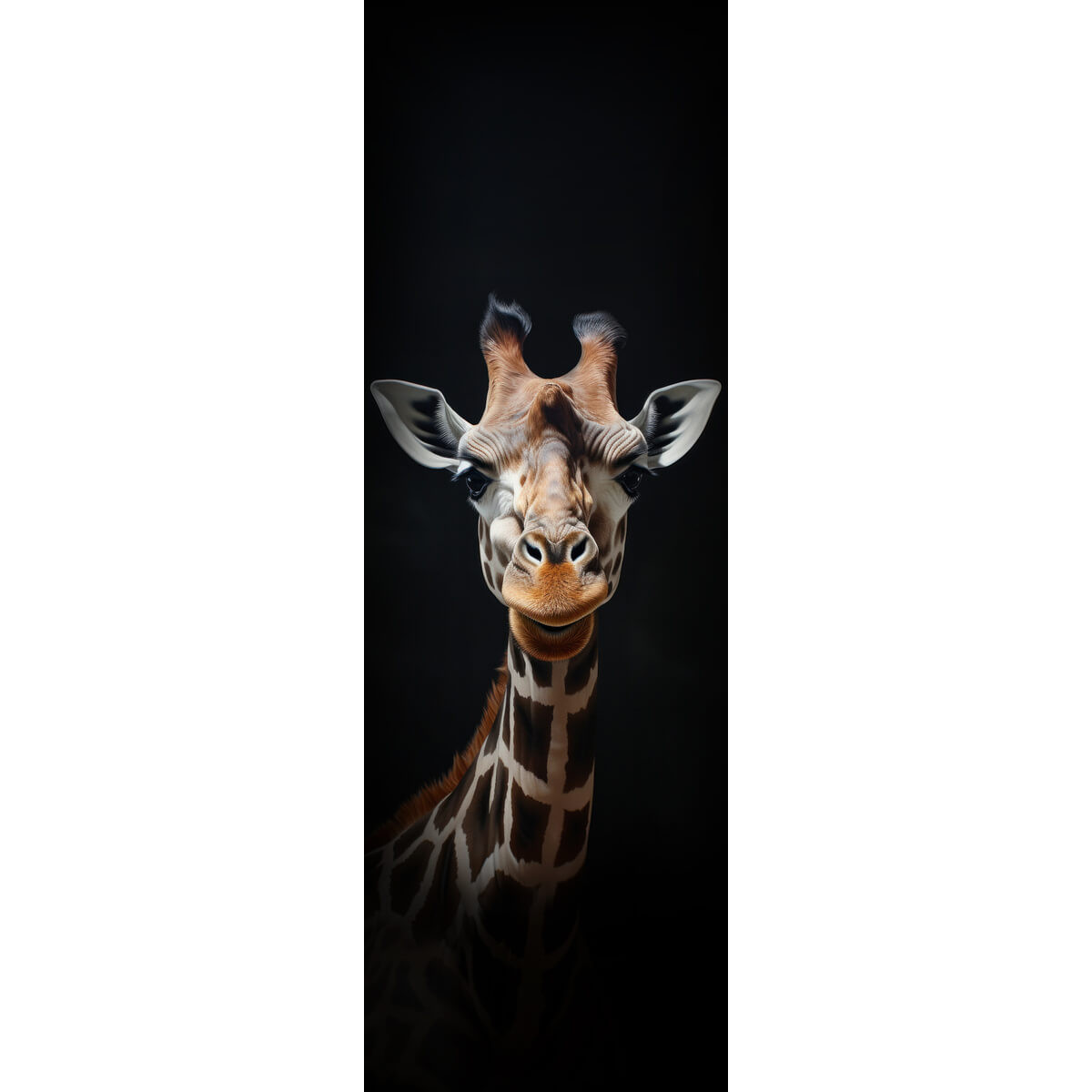Tableau Mural Portrait Girafe ANIMAUX tableaux sur toile-noir, CEANOTHE