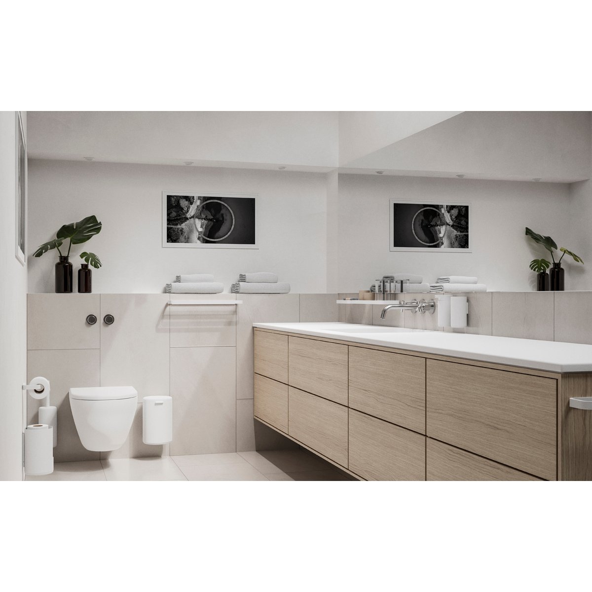 Étagère de douche RIM blanc, ZONE DENMARK