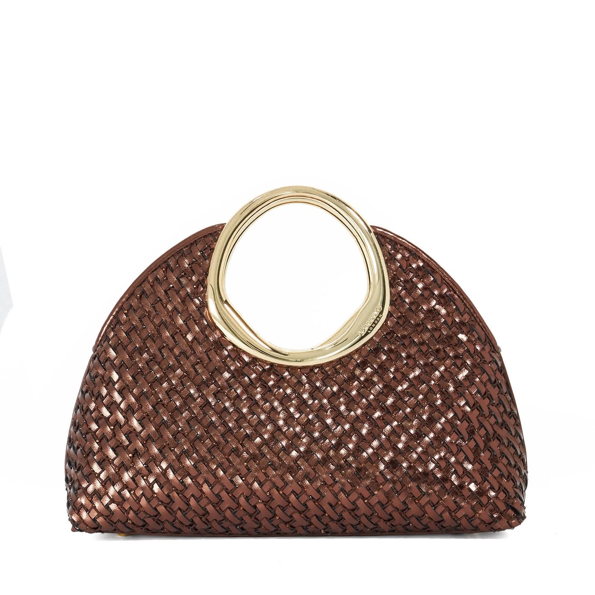 Sac tissé avec poignée dorée - EARNING bronze-diamantes, DUNE LONDON