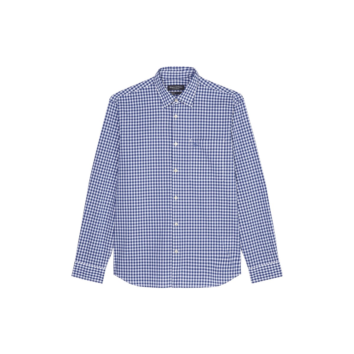Chemise regular en pur coton biologique bleu, MARC O'POLO