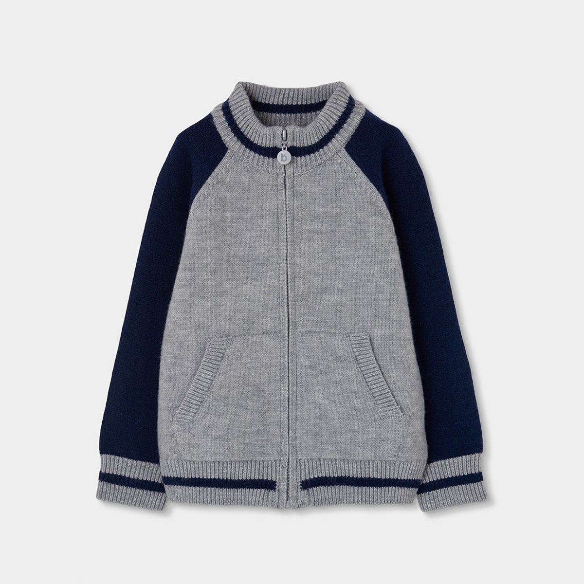 Veste garçon en maille bleu, BOBOLI