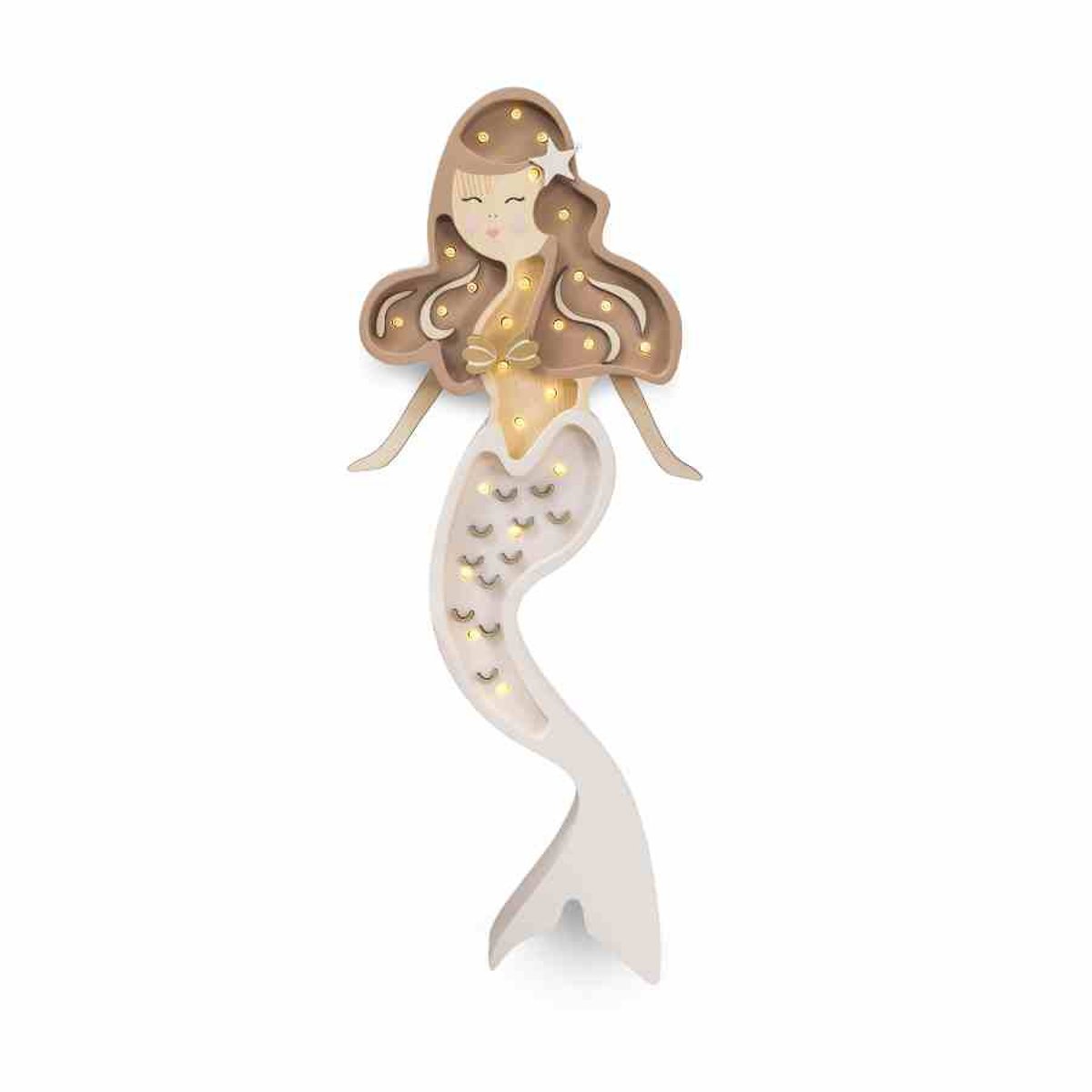 Lampe Veilleuse Sirène beige, LITTLE LIGHTS