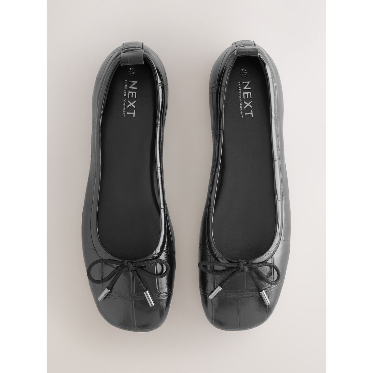 Ballerines forever comfort® à bout carré noir, NEXT
