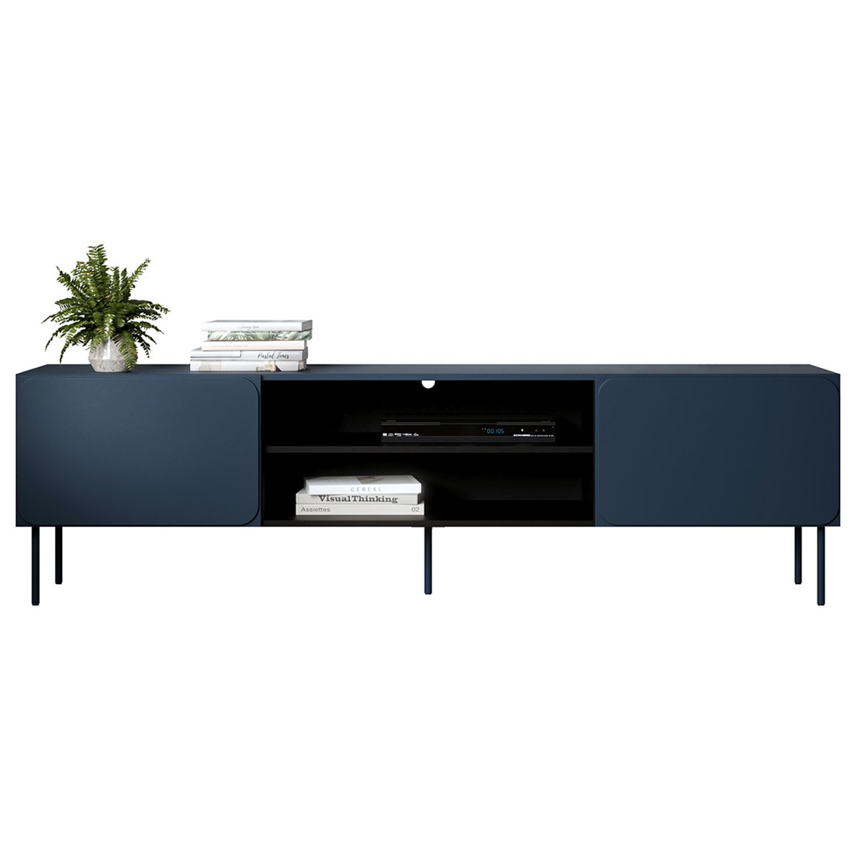 Meuble TV - ELVIS bleu, BEST MOBILIER