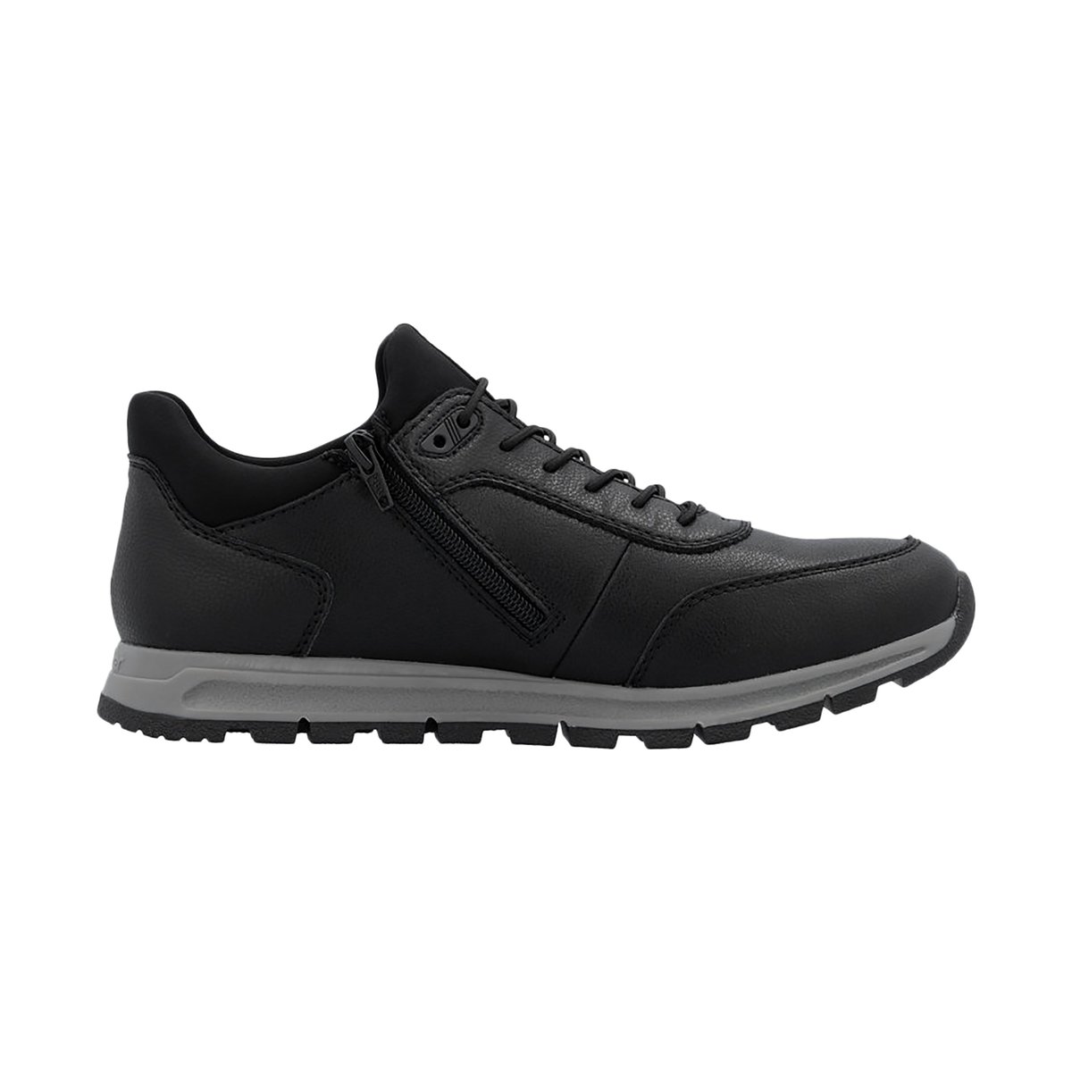 Basket Basse Cuir Rgd noir, RIEKER
