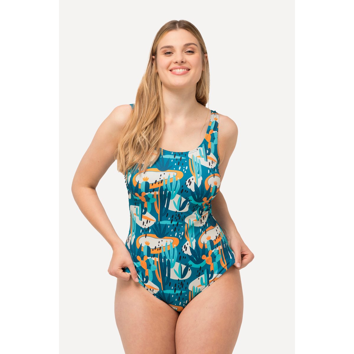 Maillot de bain, cactus bleu fumé, ULLA POPKEN