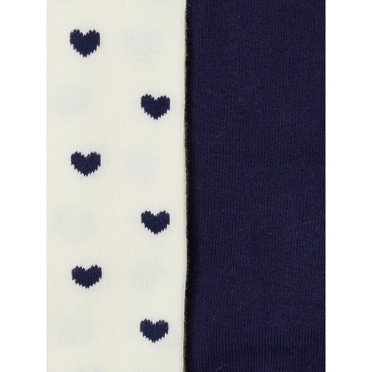 Lot de 2 collants marine, VERTBAUDET