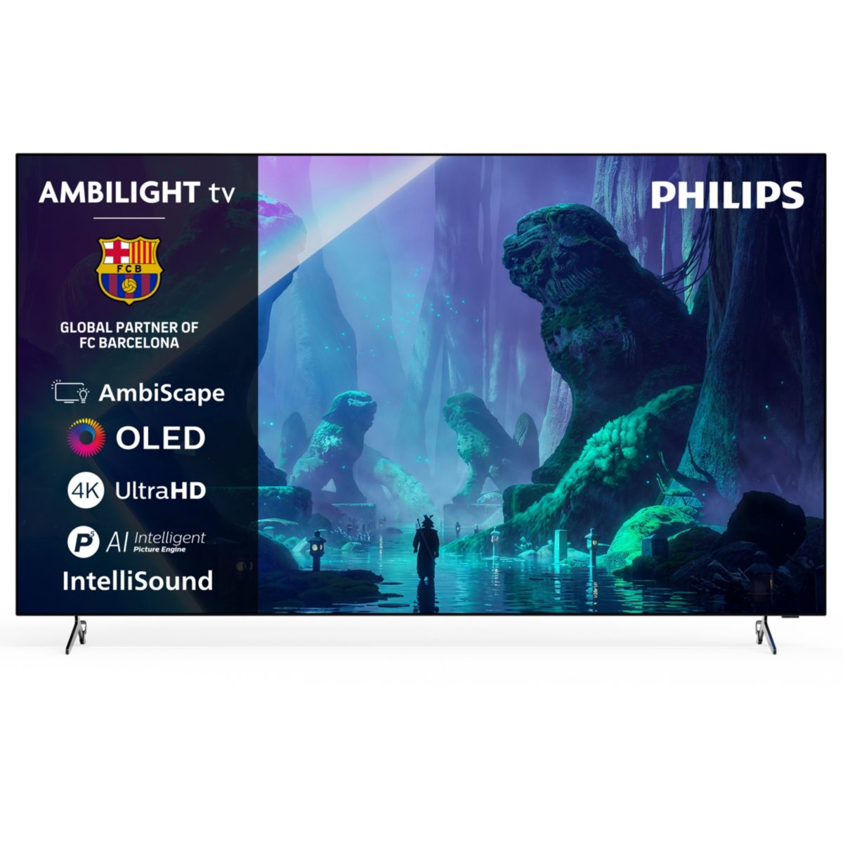 TV OLED 65OLED801 (2026) 65" (164 cm) 4K Ultra HD - Expérience Cinéma & Gaming, 120Hz, Ambilight, Smart TV couleur unique, PHILIPS