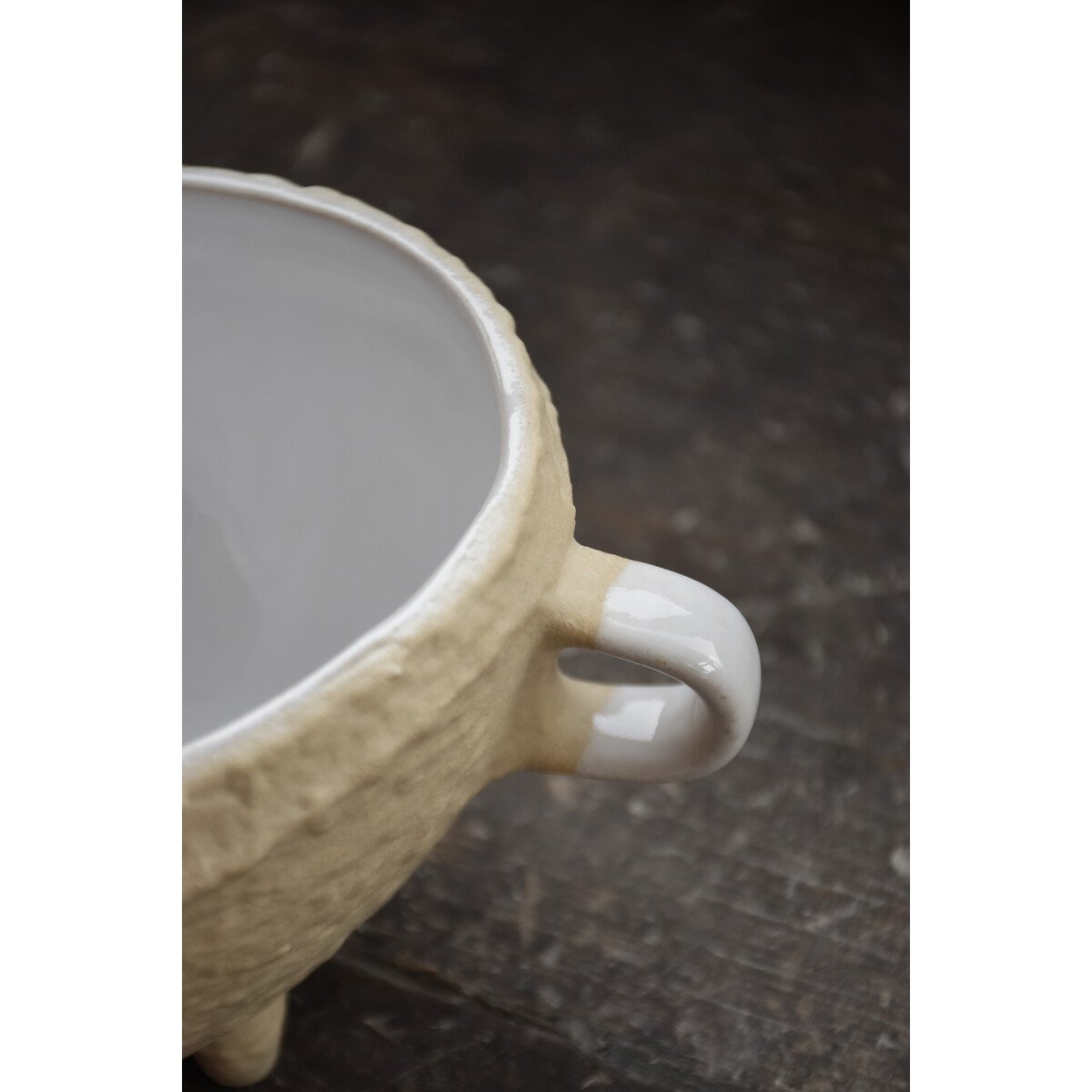 Lote de 2 Taças 14 UBUNTU Aura, NOSSE CERAMIC branco, NOSSE CERAMIC