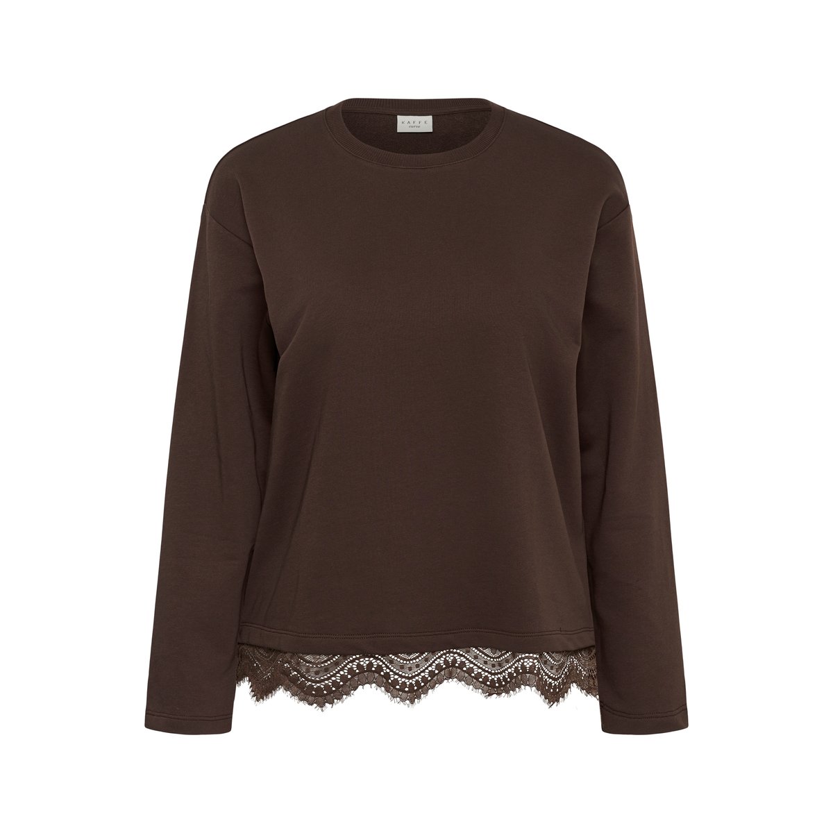 Sweatshirt marron coffee bean, KAFFE CURVE