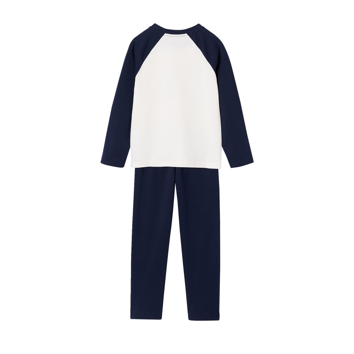 Lot de 2 pyjamas bleu grisé, VERTBAUDET