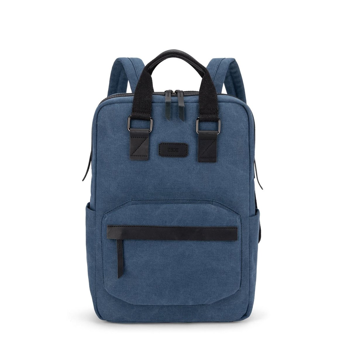 Sac à dos en toile et cuir DUGOMMIER denim, OH MY BAG