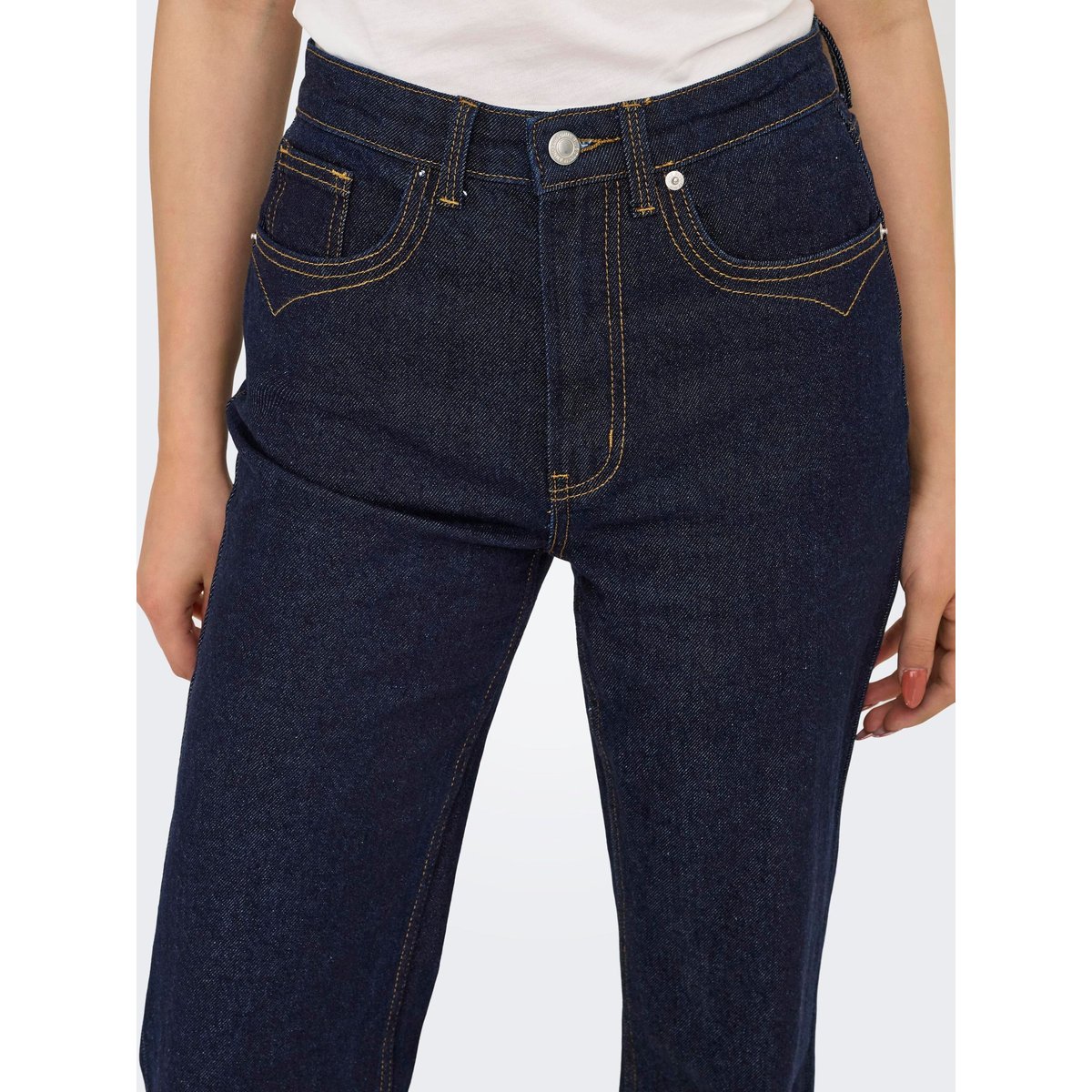 Jean Flared dark blue denim, ONLY