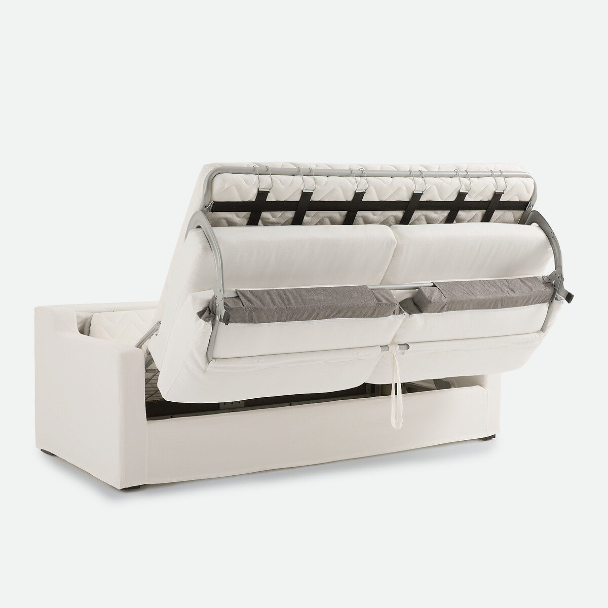 Canapé convertible déhoussable, 2, 3 ou 4 places, en coton et lin, LINETTO ecru, LA REDOUTE INTERIEURS