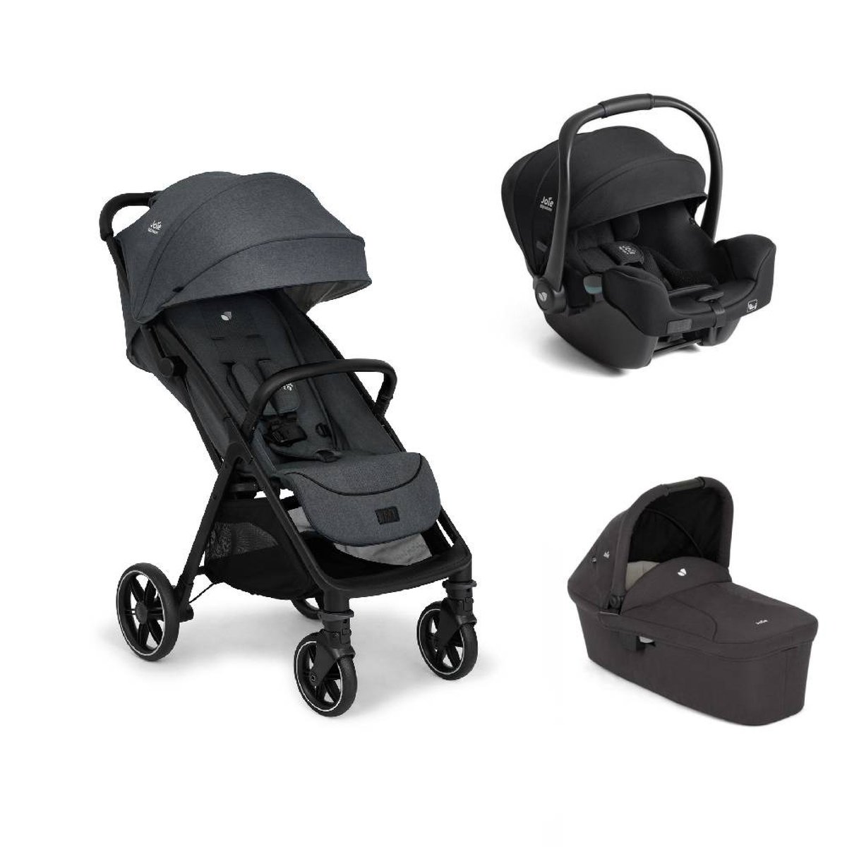 Pack poussette trio Parcel LX + i-Starter gris, JOIE