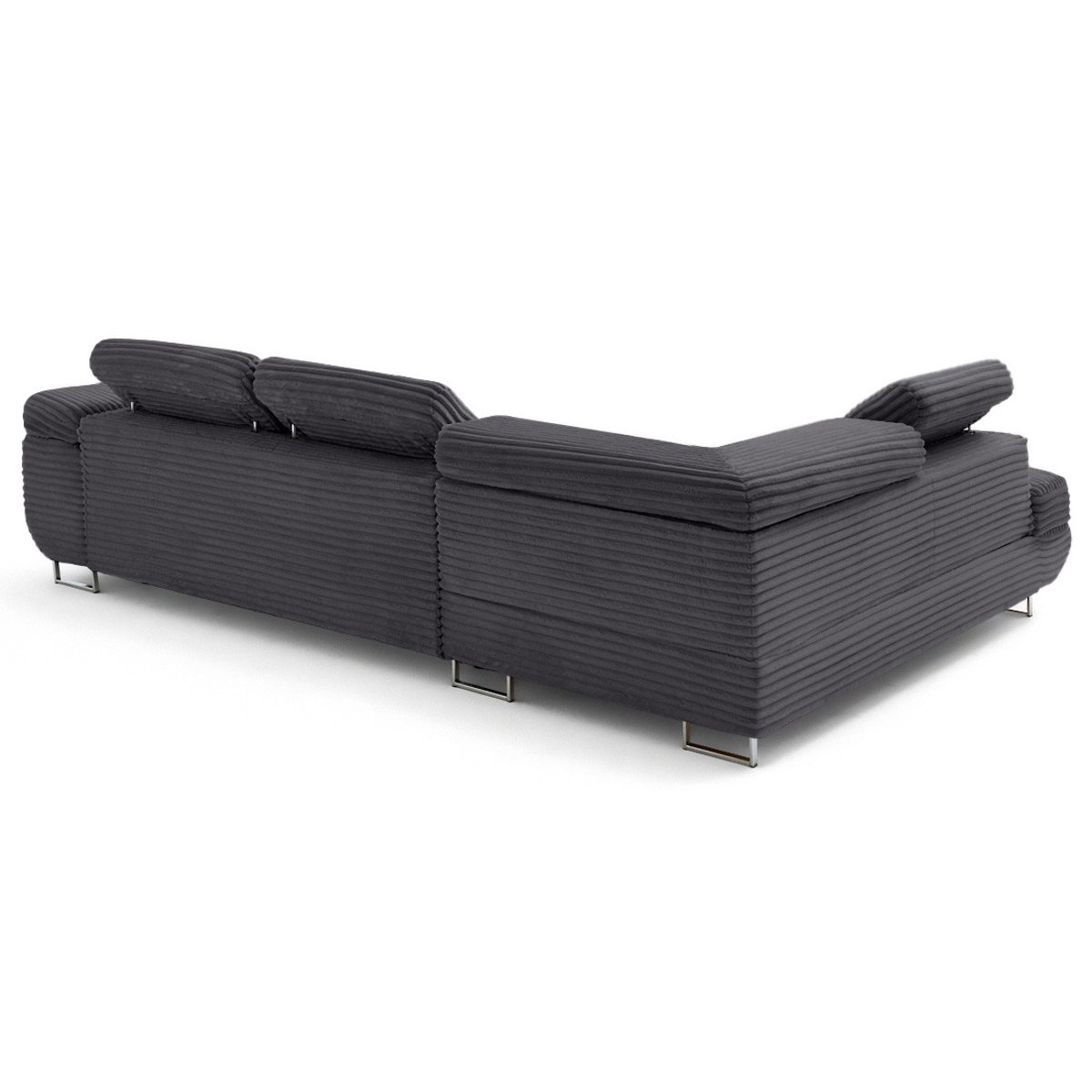 Canapé d'Angle Convertible 5 places - ZARIA gris, BEST MOBILIER