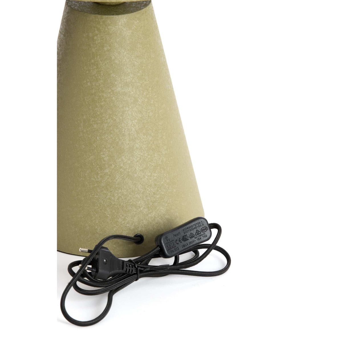Lampe À Poser Métal SURRINA vert, LIGHT & LIVING