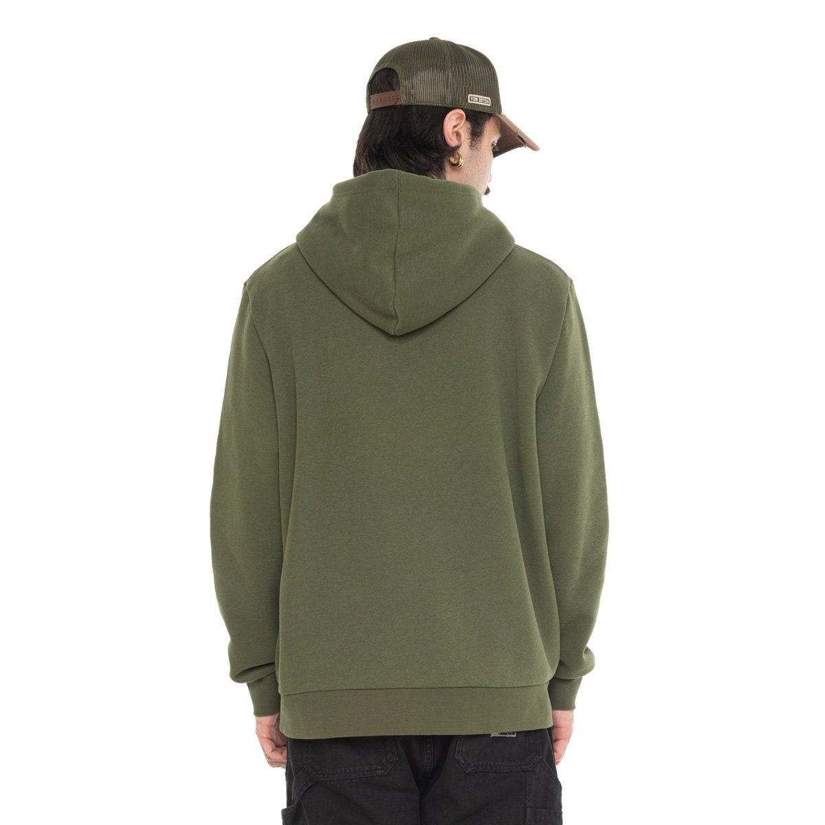 Sweatshirt coton RUBEN vert, VON DUTCH
