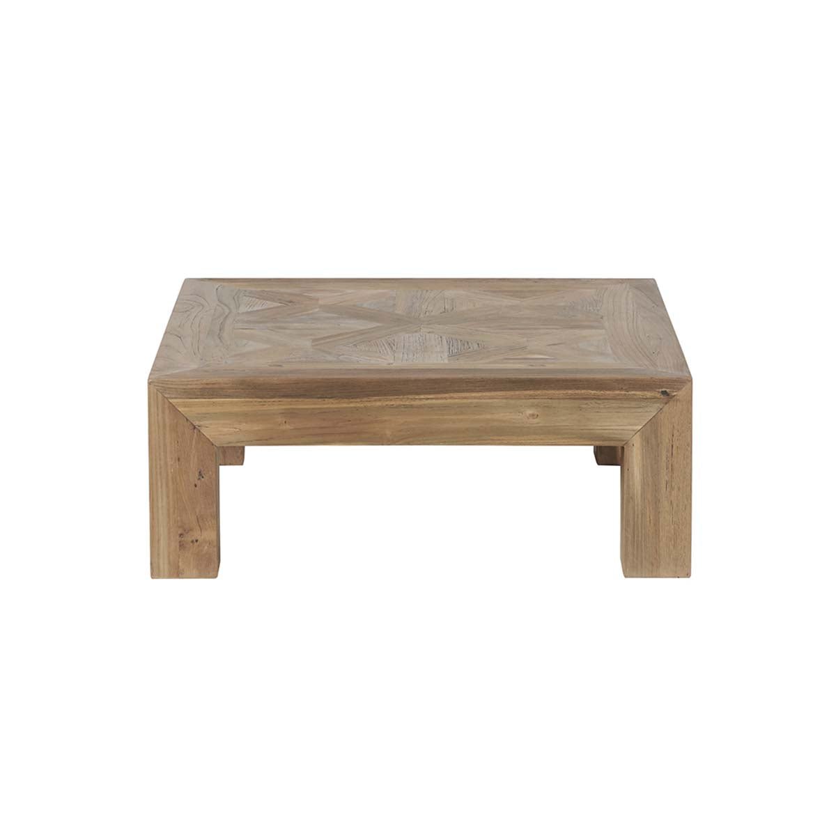 Table basse en bois de teck recyclé 80 cm  CARGO naturel, BERAH GETAH