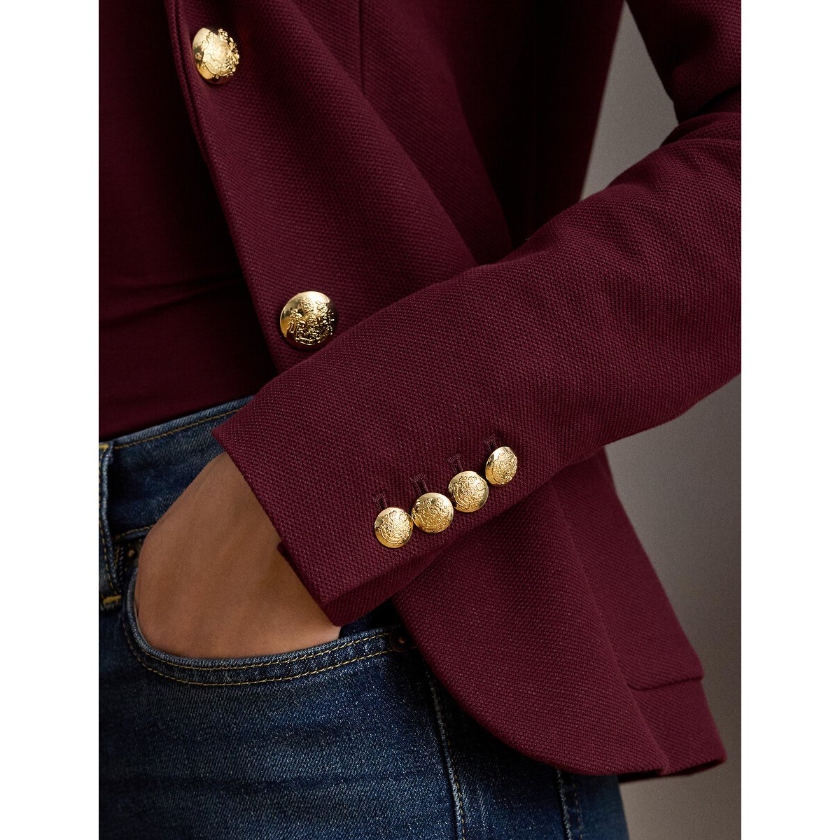 Veste blazer, ANFISA bordeaux, LAUREN RALPH LAUREN