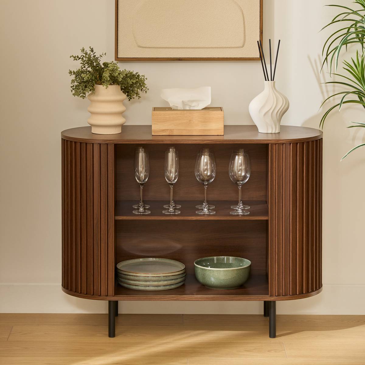 Buffet rectangulaire ALCOVE marron, ATMOSPHERA