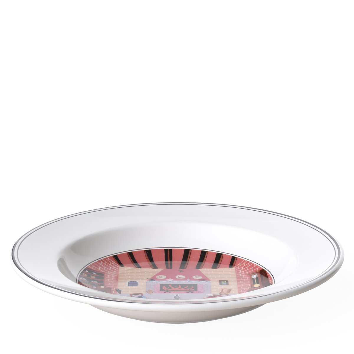 Assiette Creuse, Cheminée DESIGN NAIF multicolore, VILLEROY & BOCH