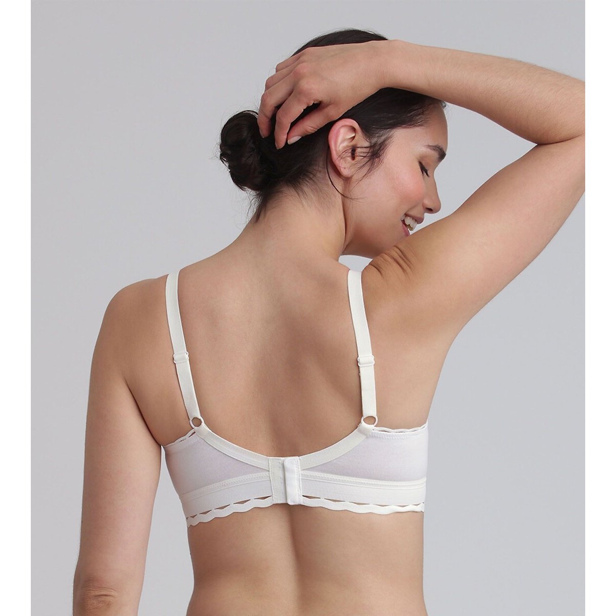 BH Cœur Croisé féminin, bio katoen wit, PLAYTEX