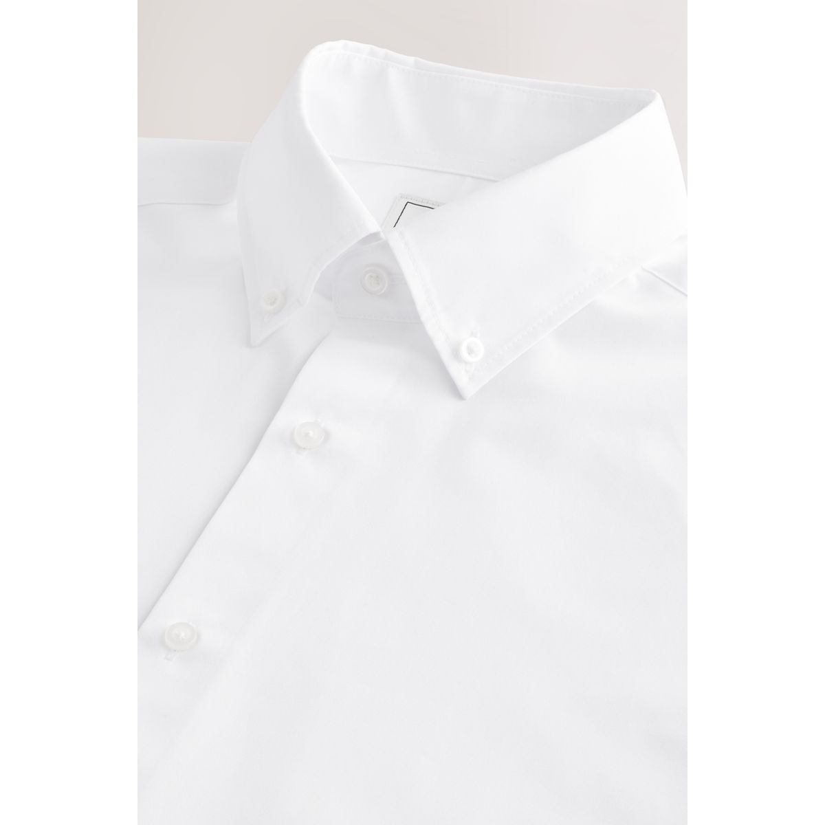 Chemise   slim manchette simple col boutonné blanc, NEXT