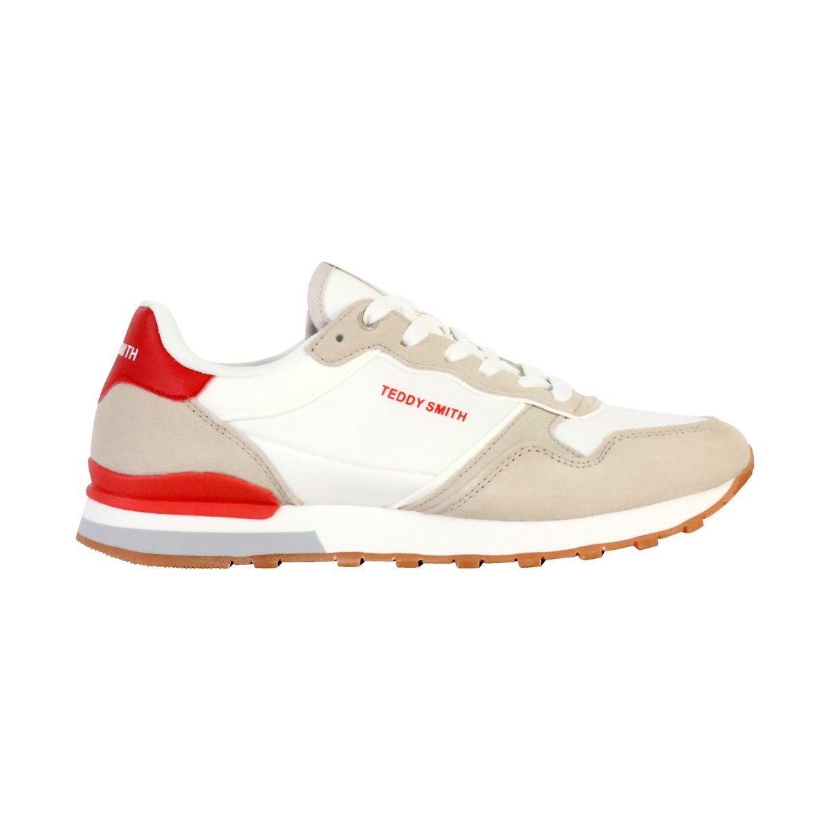 Basket Cuir Teddy Smith blanc, TEDDY SMITH