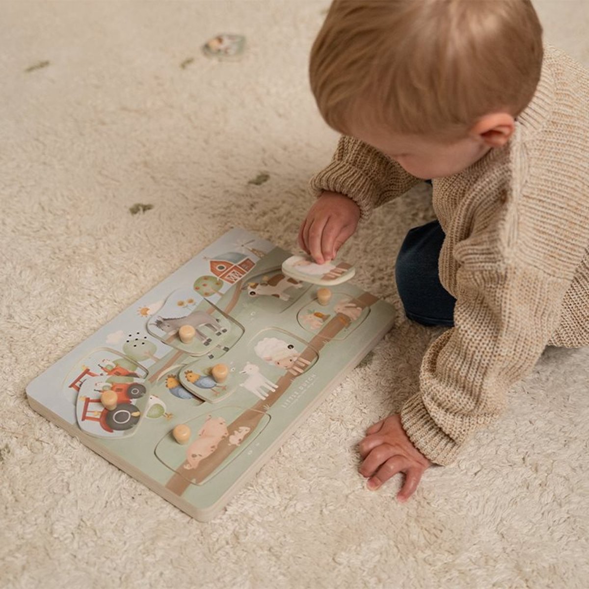 Puzzle sonore multicolore, LITTLE DUTCH