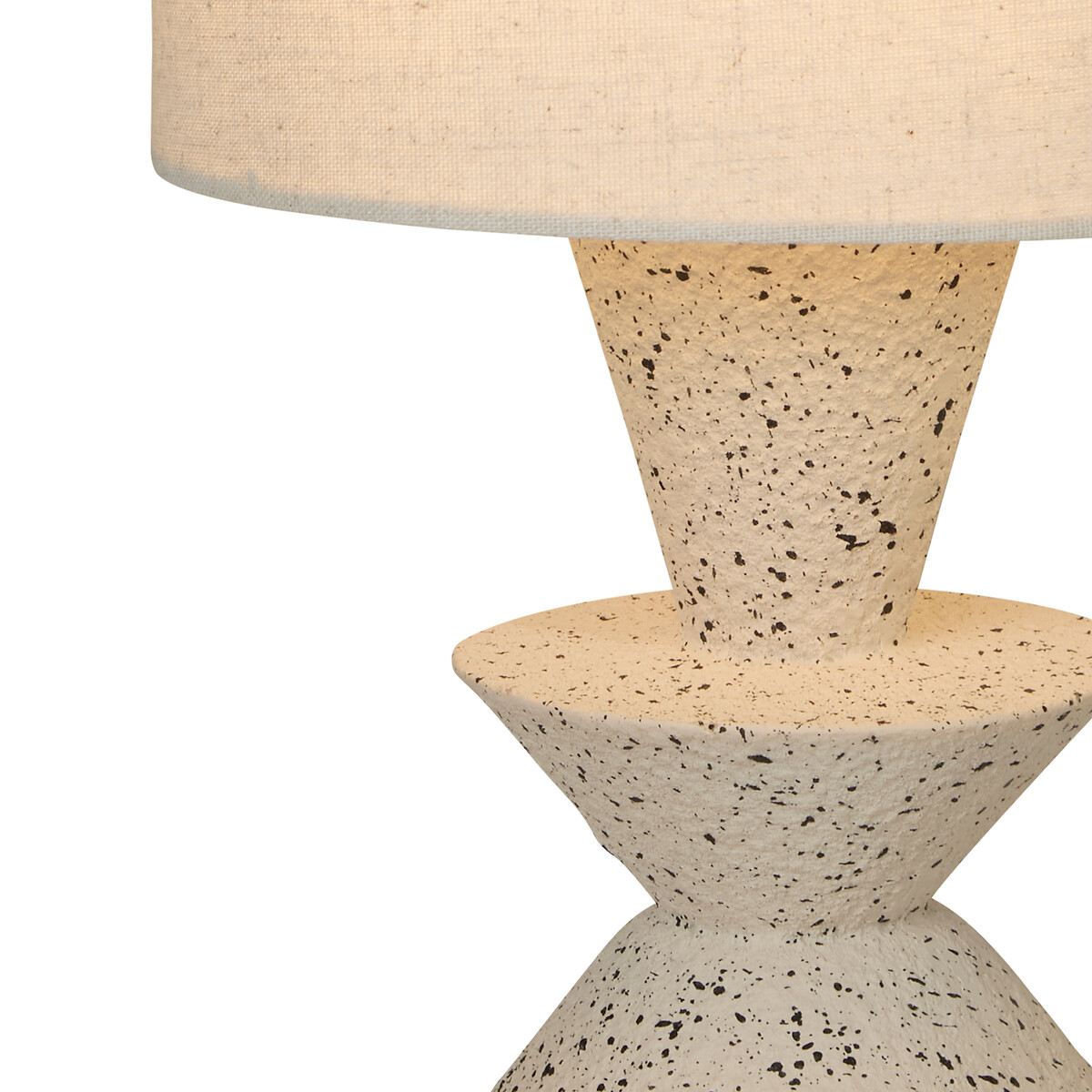 Campo Stoneware Table Lamp with Neutral Shade multi-coloured, SO'HOME