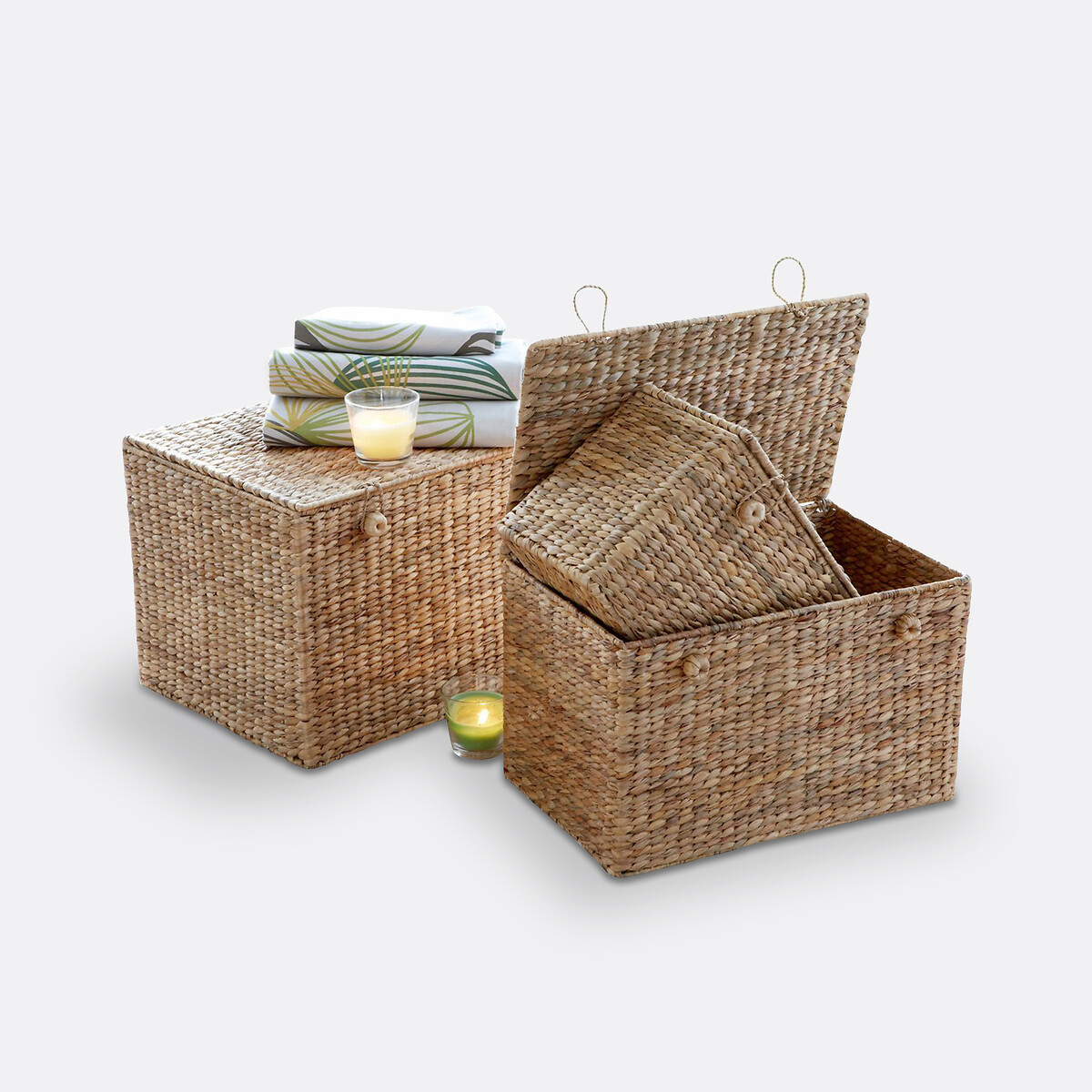 Coffres de rangement jacinthe de mer, Semra beige naturel, LA REDOUTE INTERIEURS