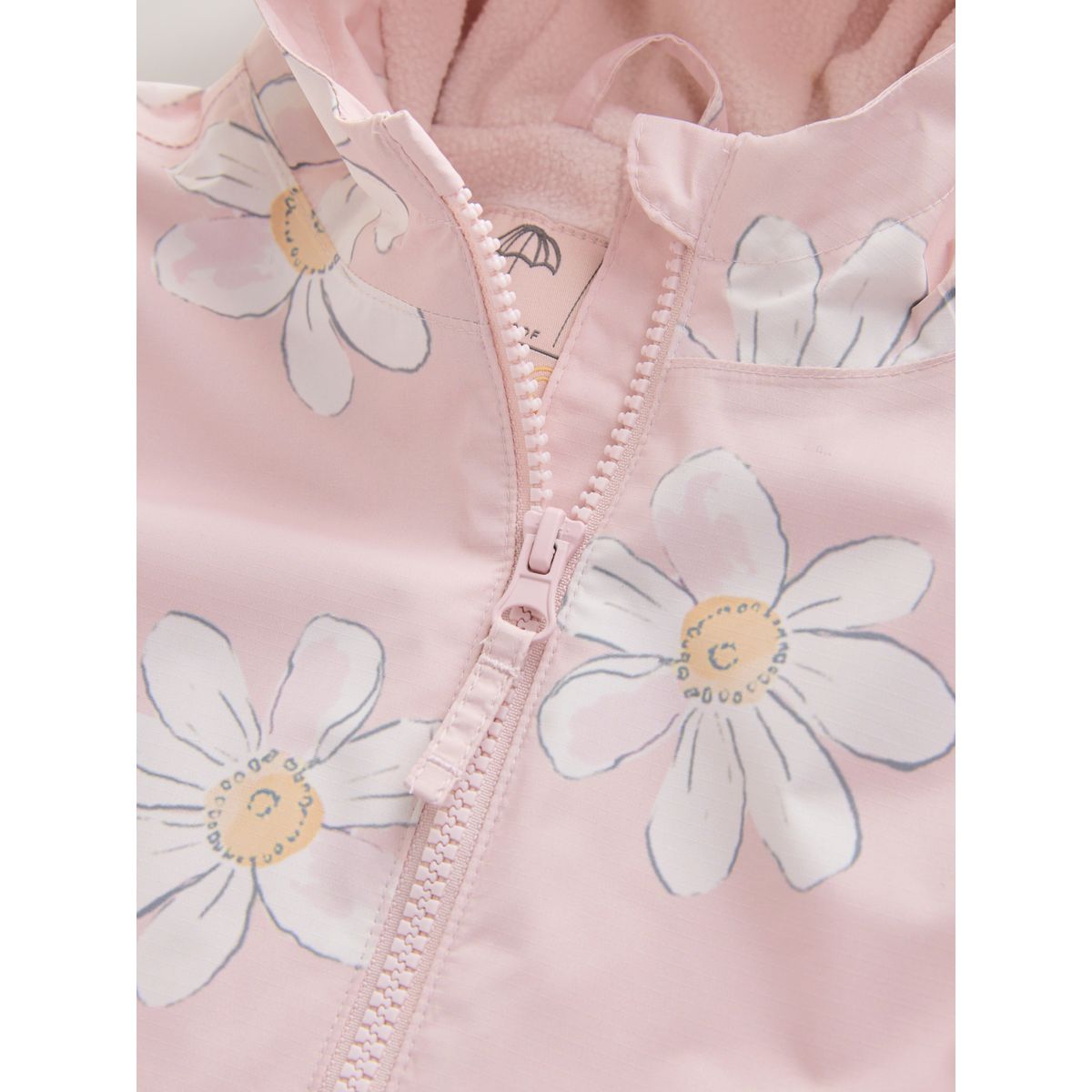 Combinaison imperméable (3 mois à 7 ans) rose motif fleurs, NEXT