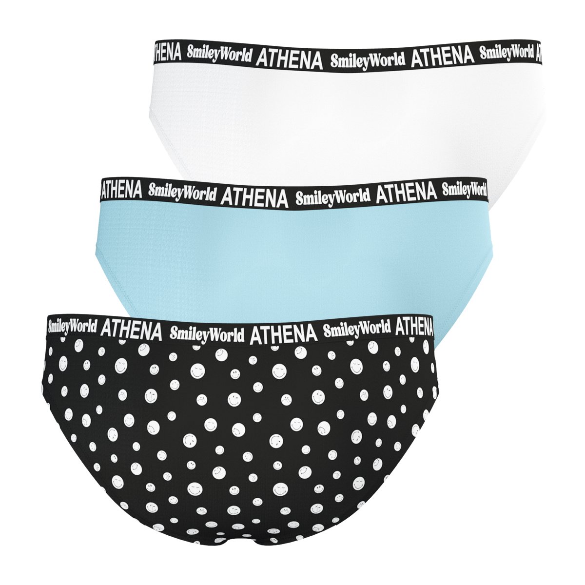 Culottes, Lot de 3, SMILEYWORLD bleu, ATHENA