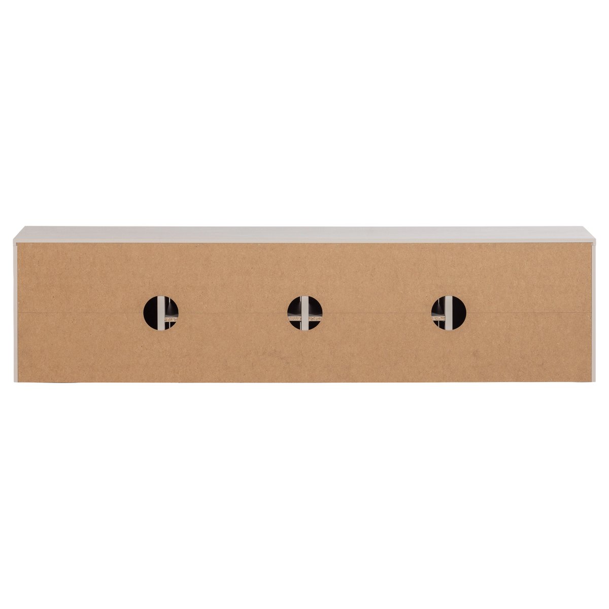 Meuble TV en bois de pin MEREL beige, WOOOD