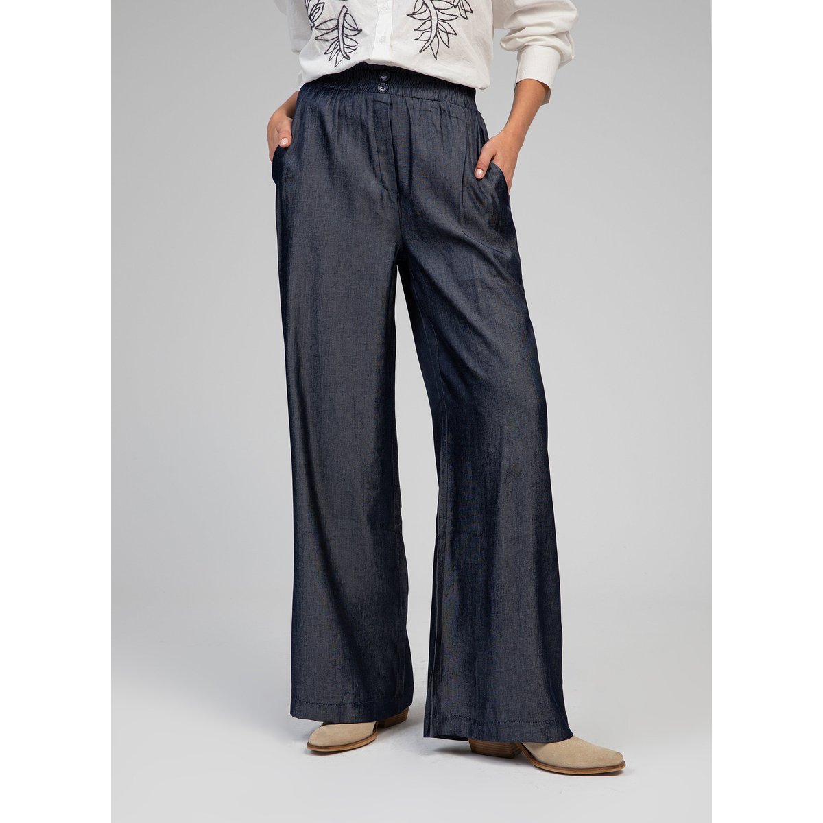 Pantalon PEPITA indigo, AN'GE