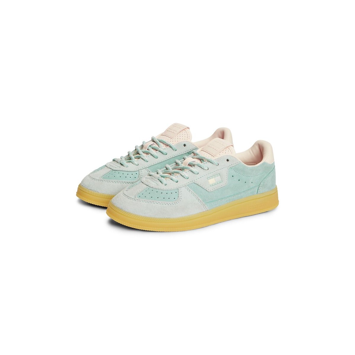 The Greenwich Suede Trainers light blue, TOMMY JEANS