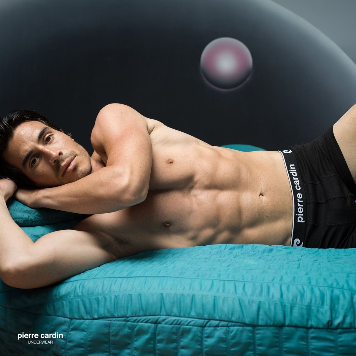 Lot De 4 Boxers Coton Basic gris/bleu/noir/blanc, PIERRE CARDIN