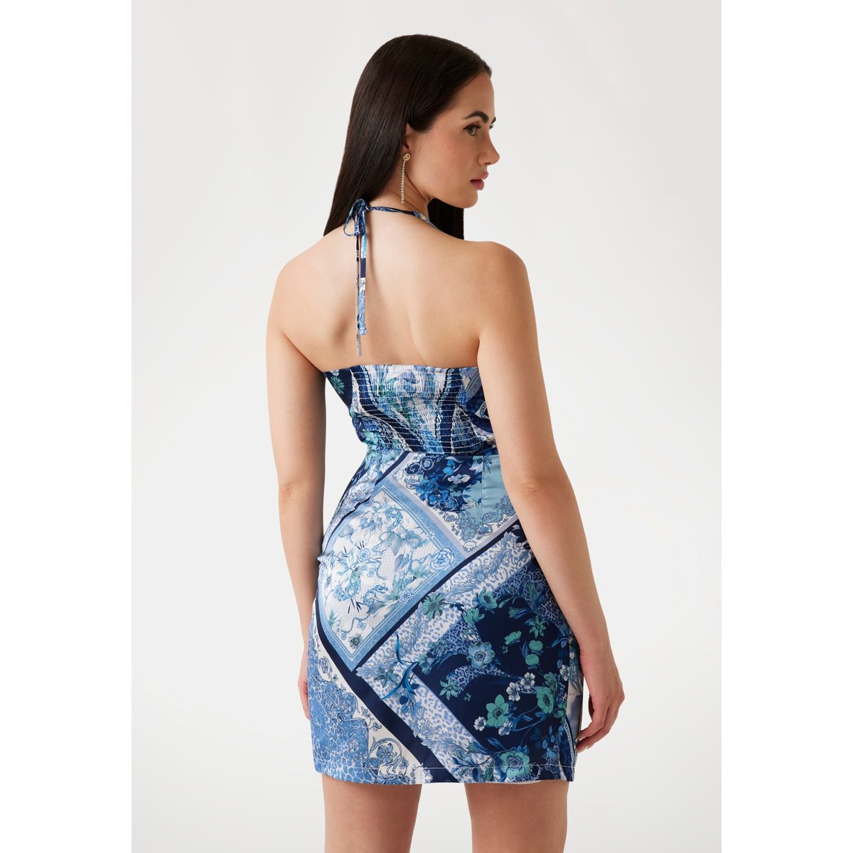 Mini Robe Imprimé Foulard blau multi, GUESS