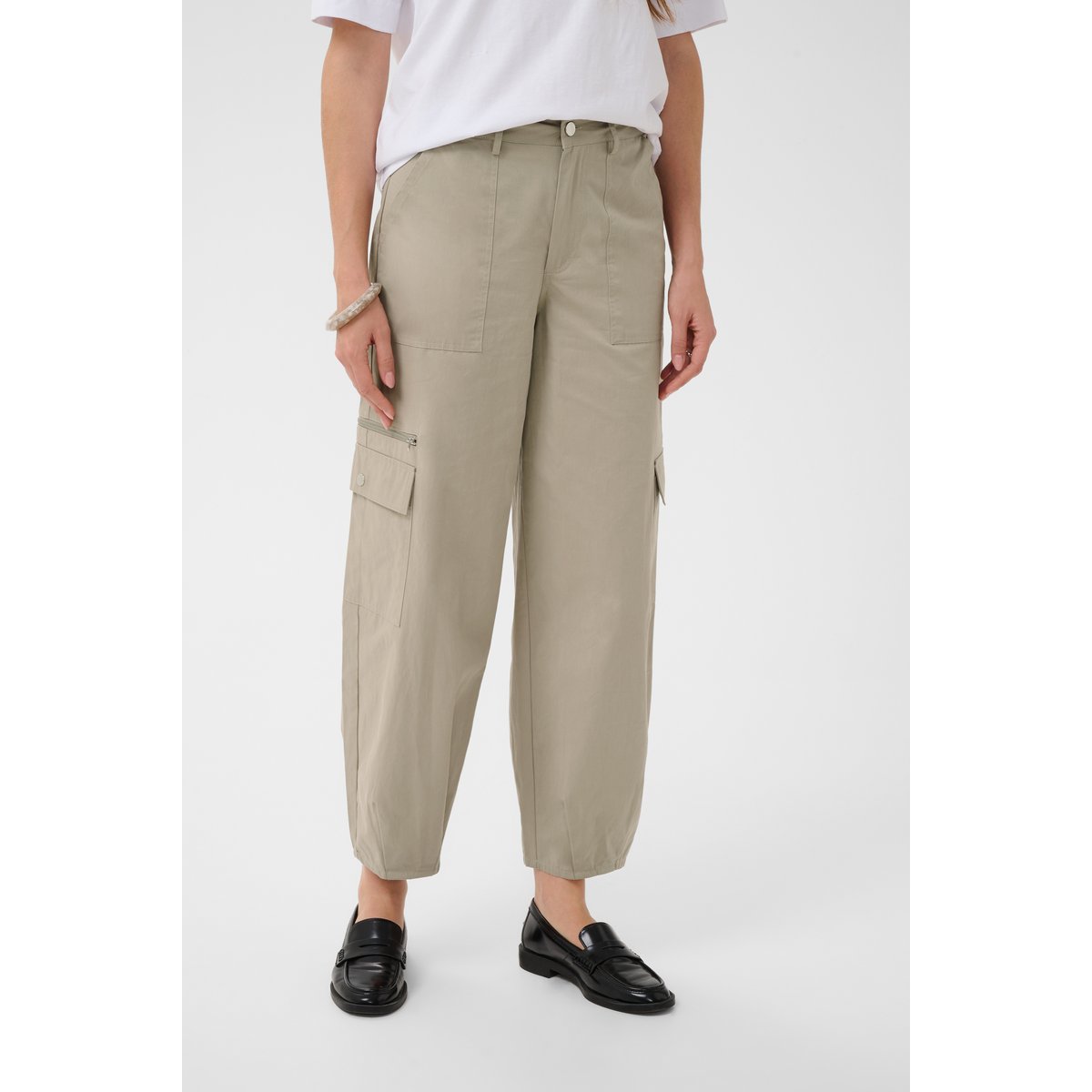 Pantalon casual gris seneca rock, KAFFE