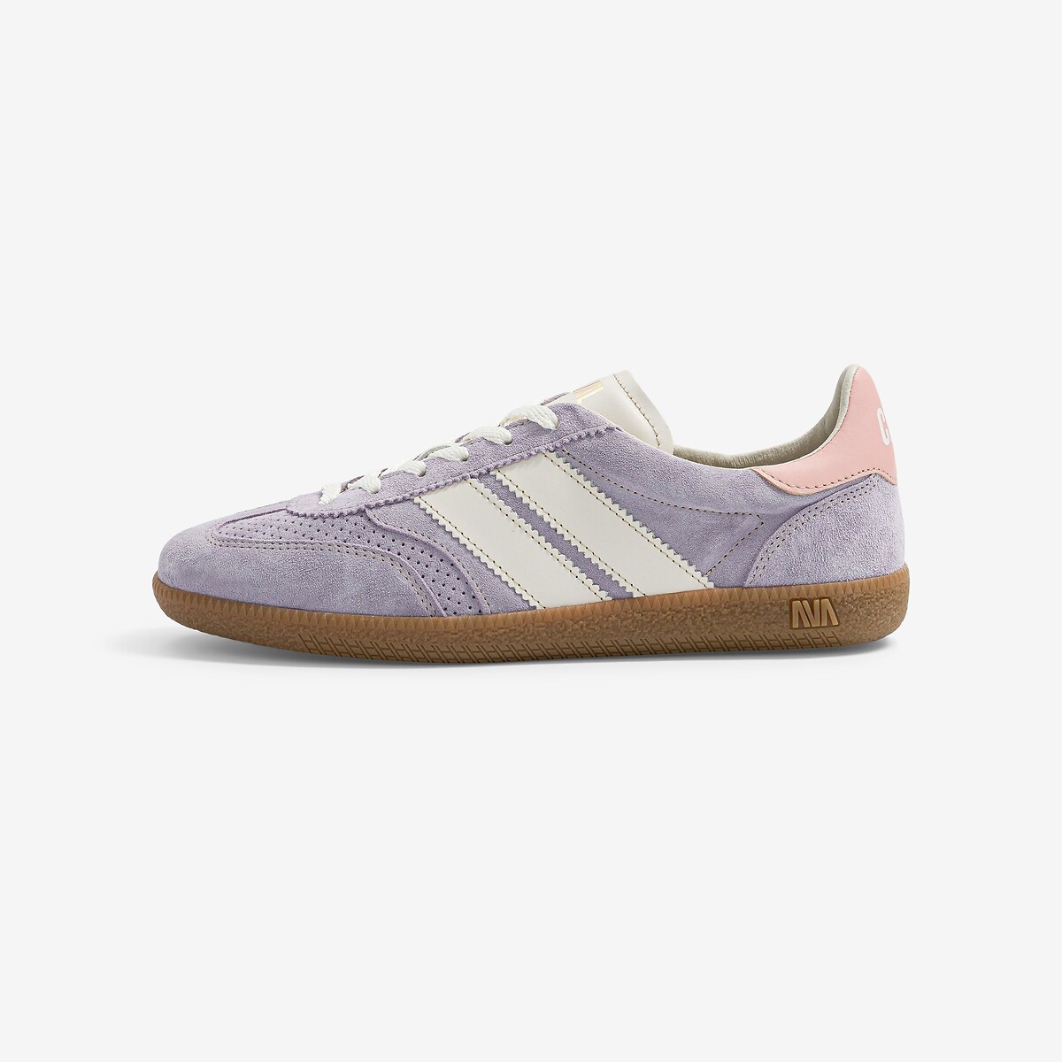 Baskets en cuir lilas, CAVAL