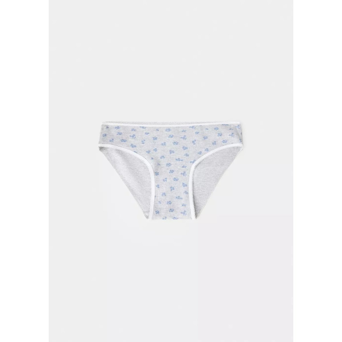 Pack 3 culottes coton gris chiné moyen, MANGO KIDS