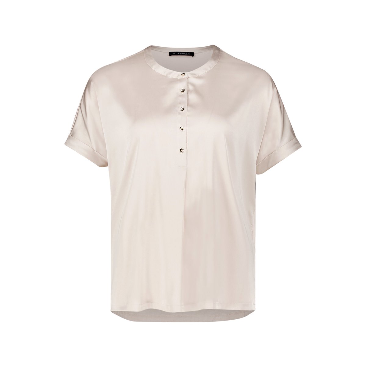 T-shirt façon blouse à revers au bas des manches gris, BETTY BARCLAY