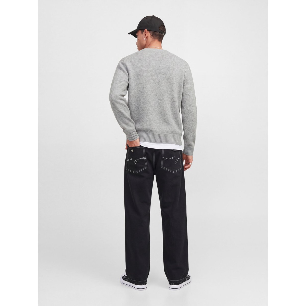 Jean Baggy Fit black denim 1, JACK & JONES