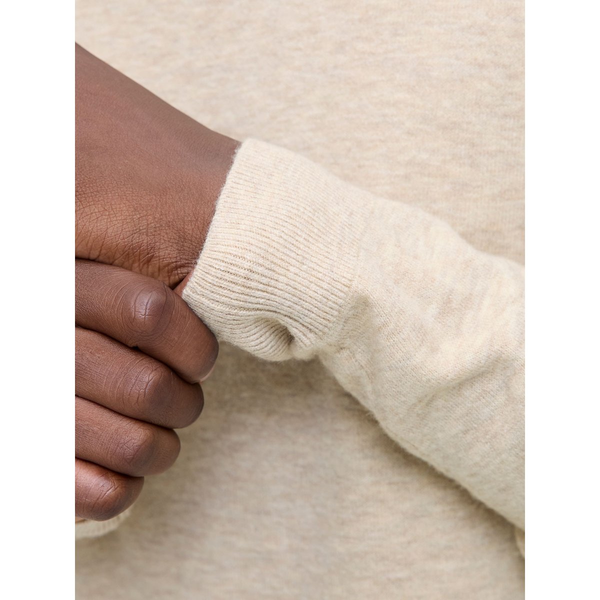 Pull En Maille oatmeal 1, JACK & JONES