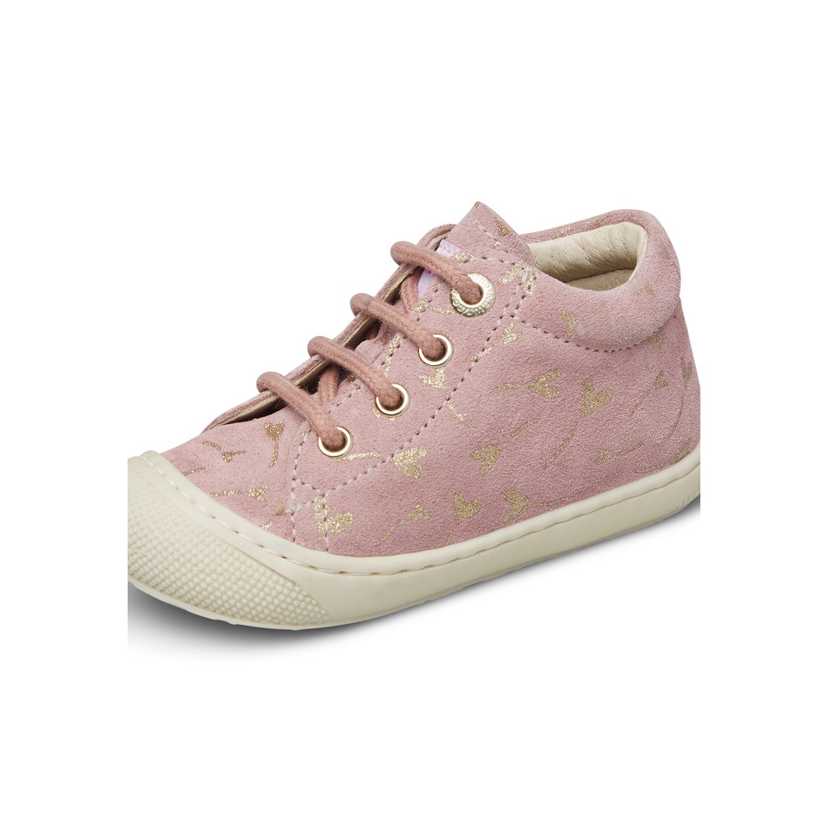Chaussures premiers pas en suède COCOON rose-, NATURINO