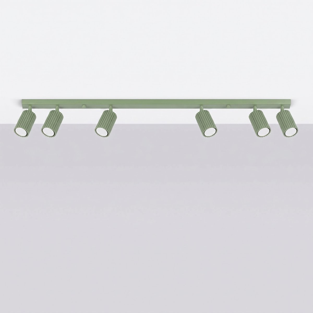 Plafonnier Aluminium Sauge GU10 6 Karbon sauge, EDEN