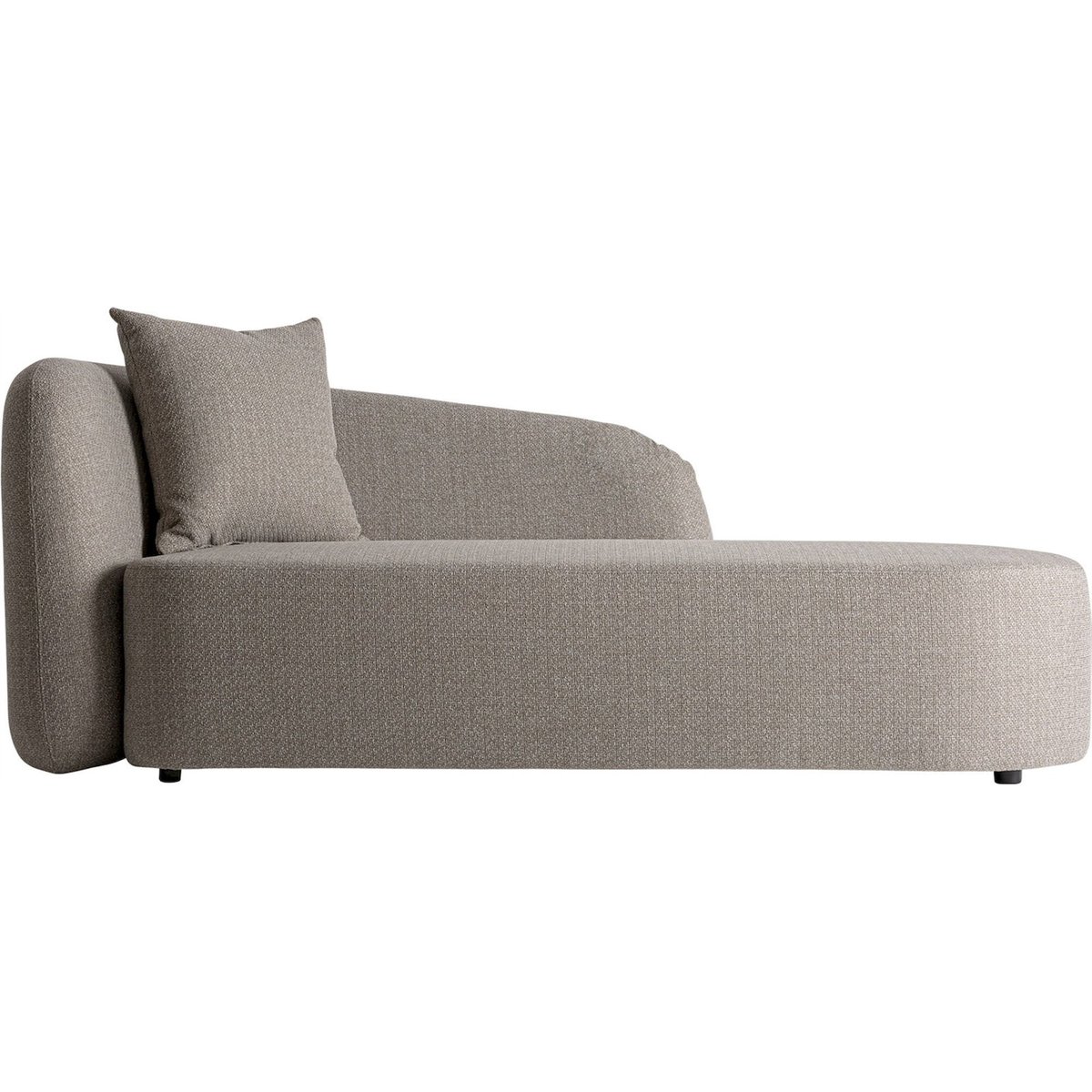 Chaise longue contemporaine collection VACIO taupe, RECOLLECTION